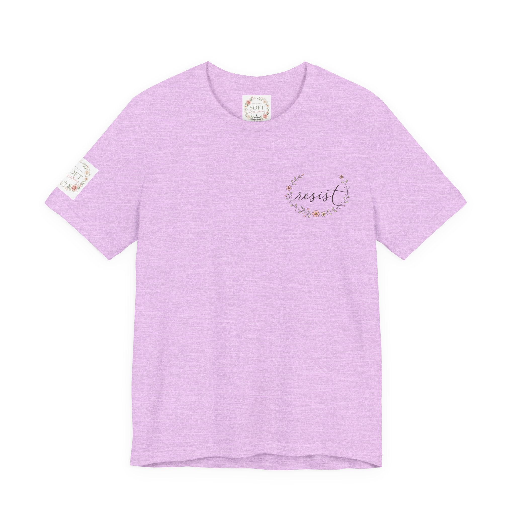 Caffeinated & Fighting for Civil Rights Floral Tee — Cute but Fierce Political Shirt