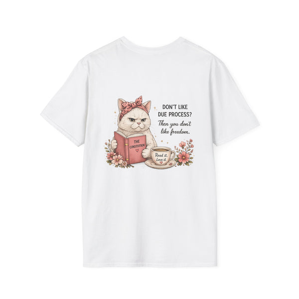 Resist Floral Tee — “Due Process”- Feminine Political Statement T-Shirt