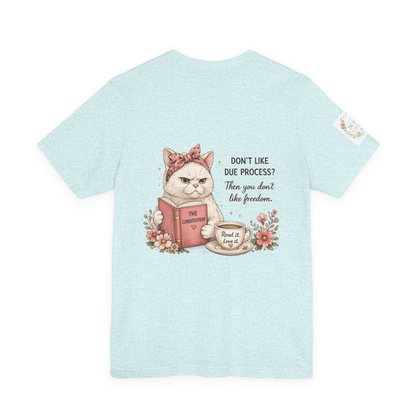 Kitty Due Process — Feminine Political Statement T-Shirt