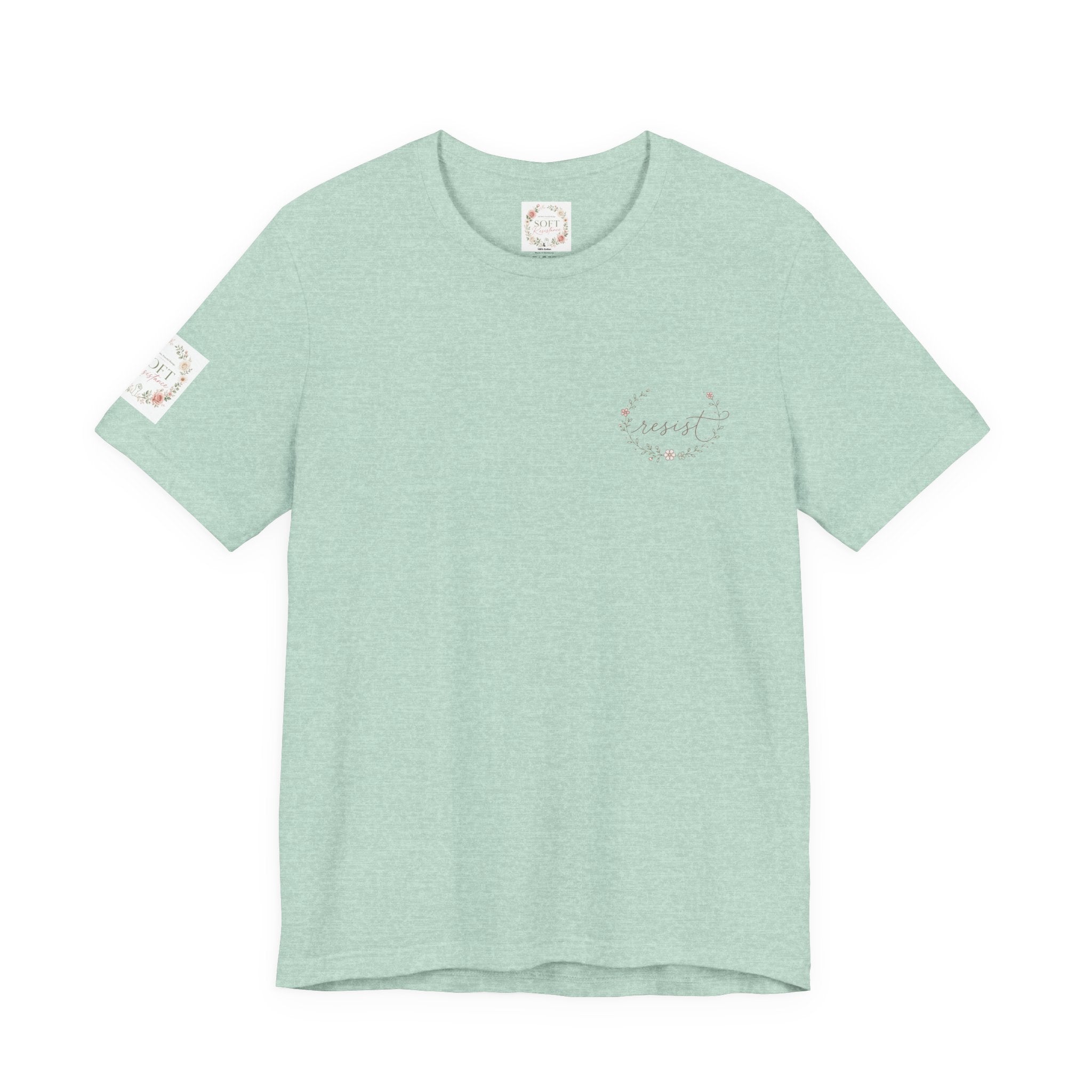 Women's Tee — "Girls Just Wanna Have Due Process" Floral Court Graphic