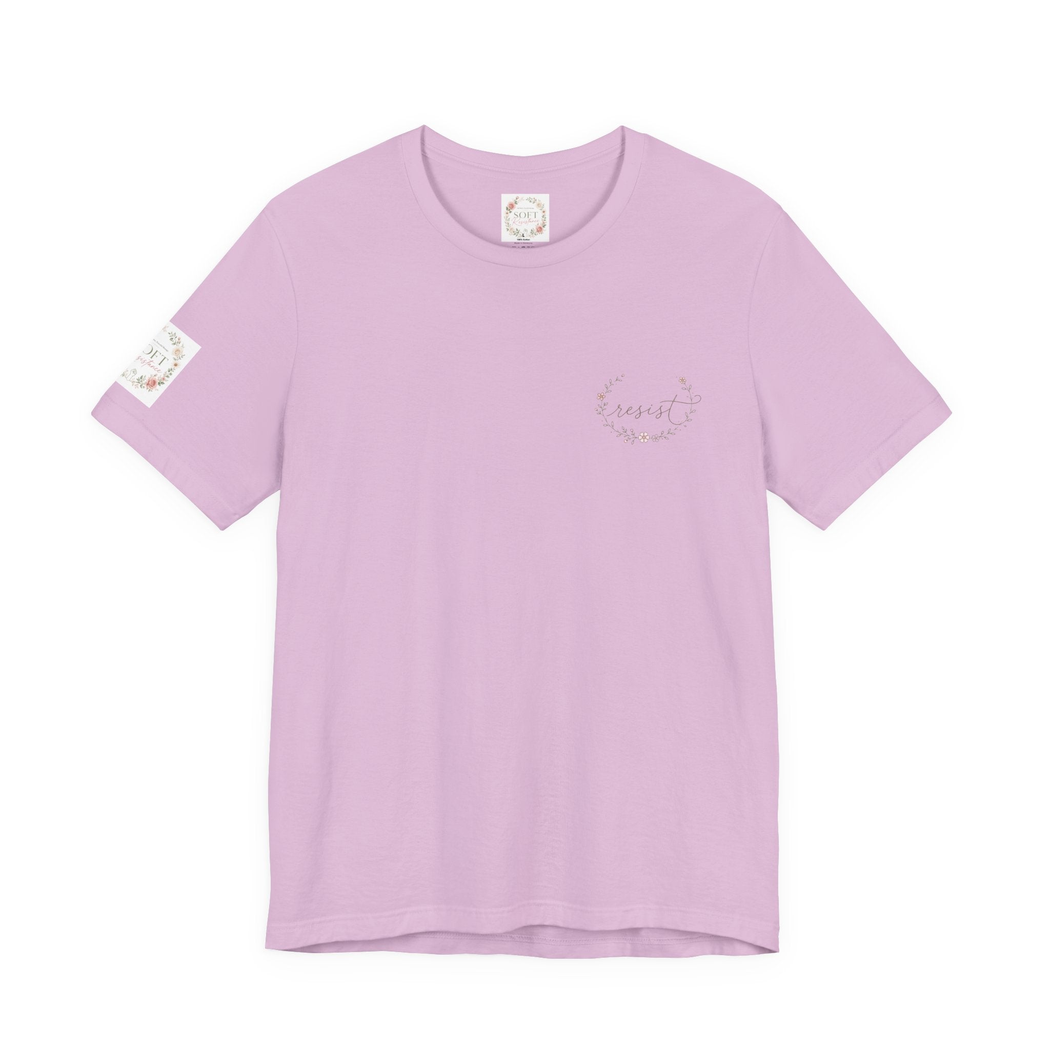Women's Tee — "Girls Just Wanna Have Due Process" Floral Court Graphic