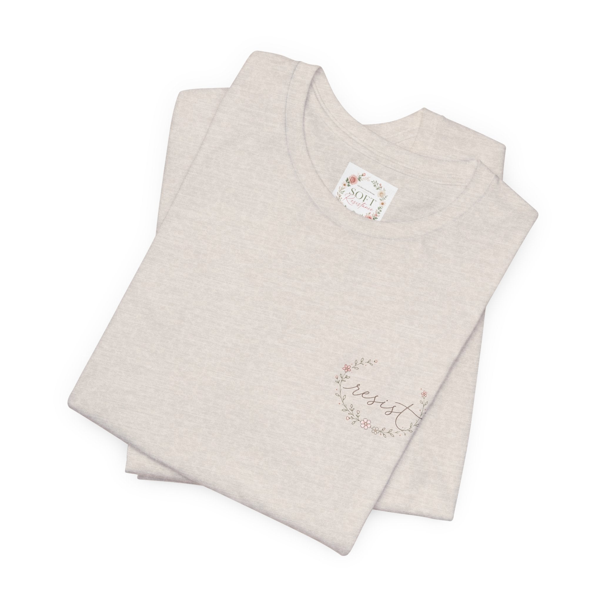 Women's Tee — "Girls Just Wanna Have Due Process" Floral Court Graphic