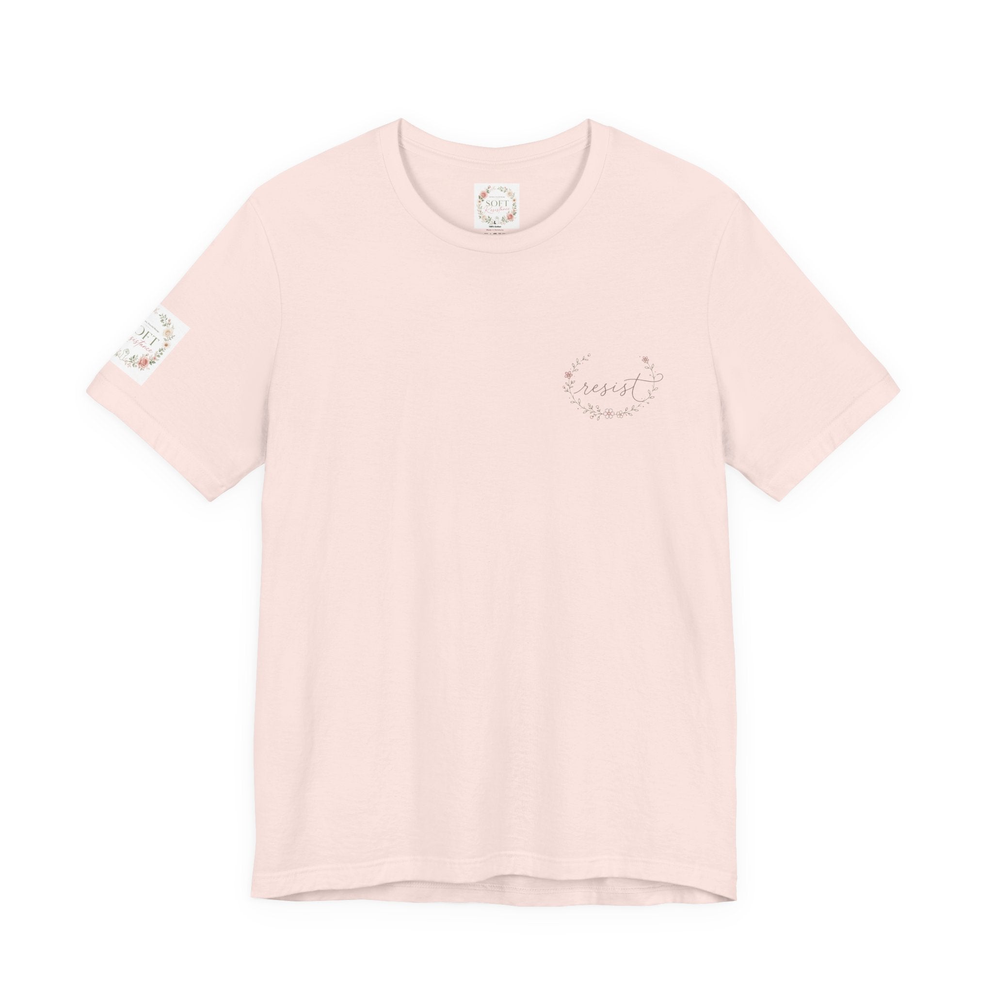 Women's Tee — "Girls Just Wanna Have Due Process" Floral Court Graphic