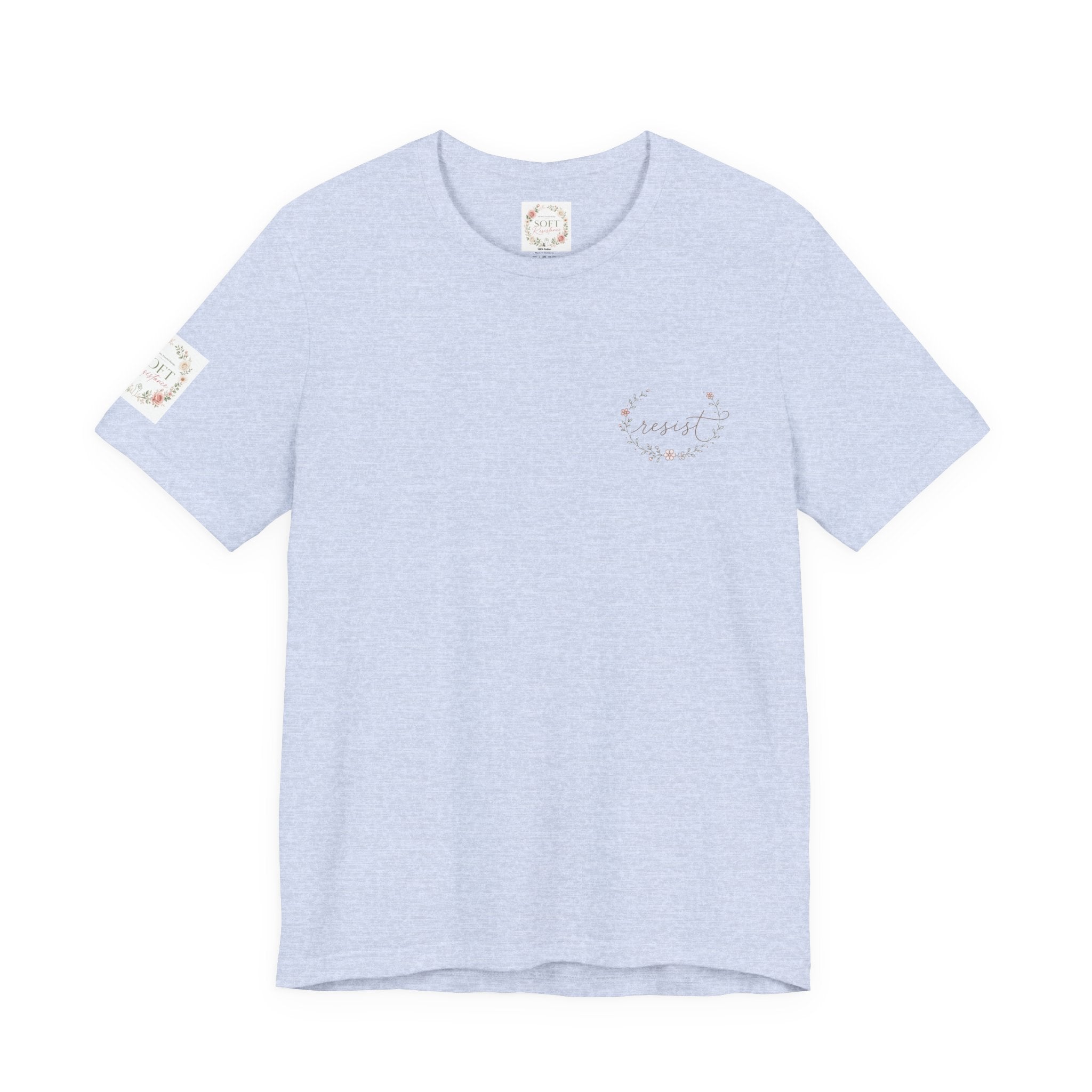 Women's Tee — "Girls Just Wanna Have Due Process" Floral Court Graphic