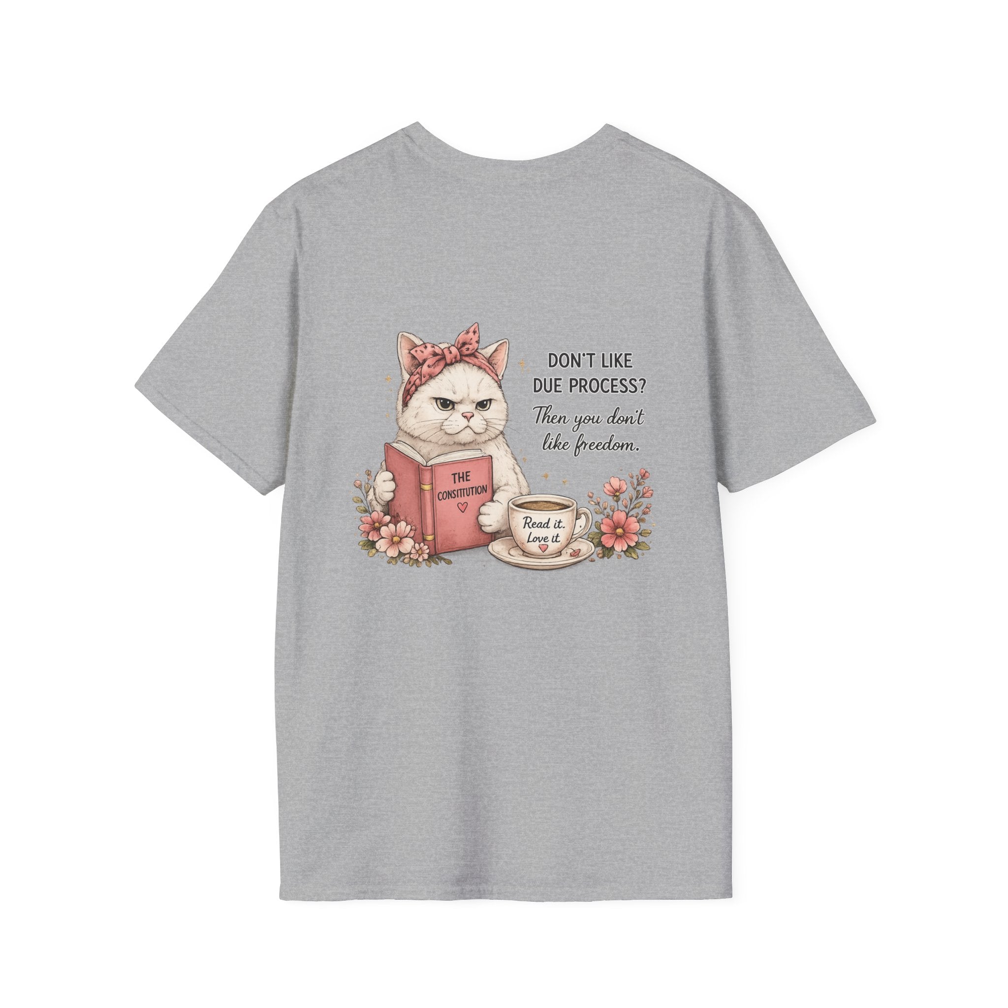 Resist Floral Tee — “Due Process”- Feminine Political Statement T-Shirt