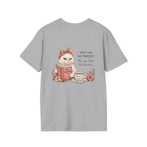 Resist Floral Tee — “Due Process”- Feminine Political Statement T-Shirt