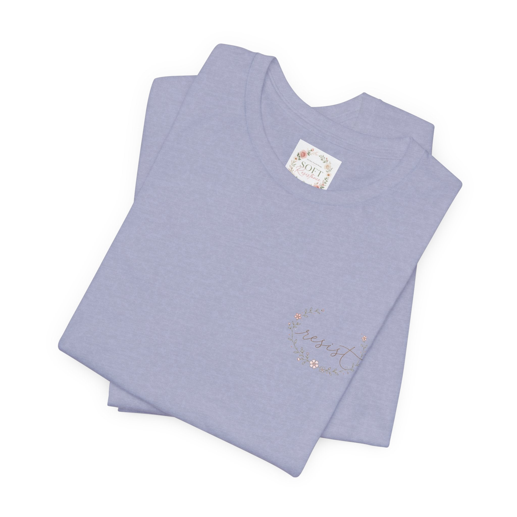 Women's Tee — "Girls Just Wanna Have Due Process" Floral Court Graphic
