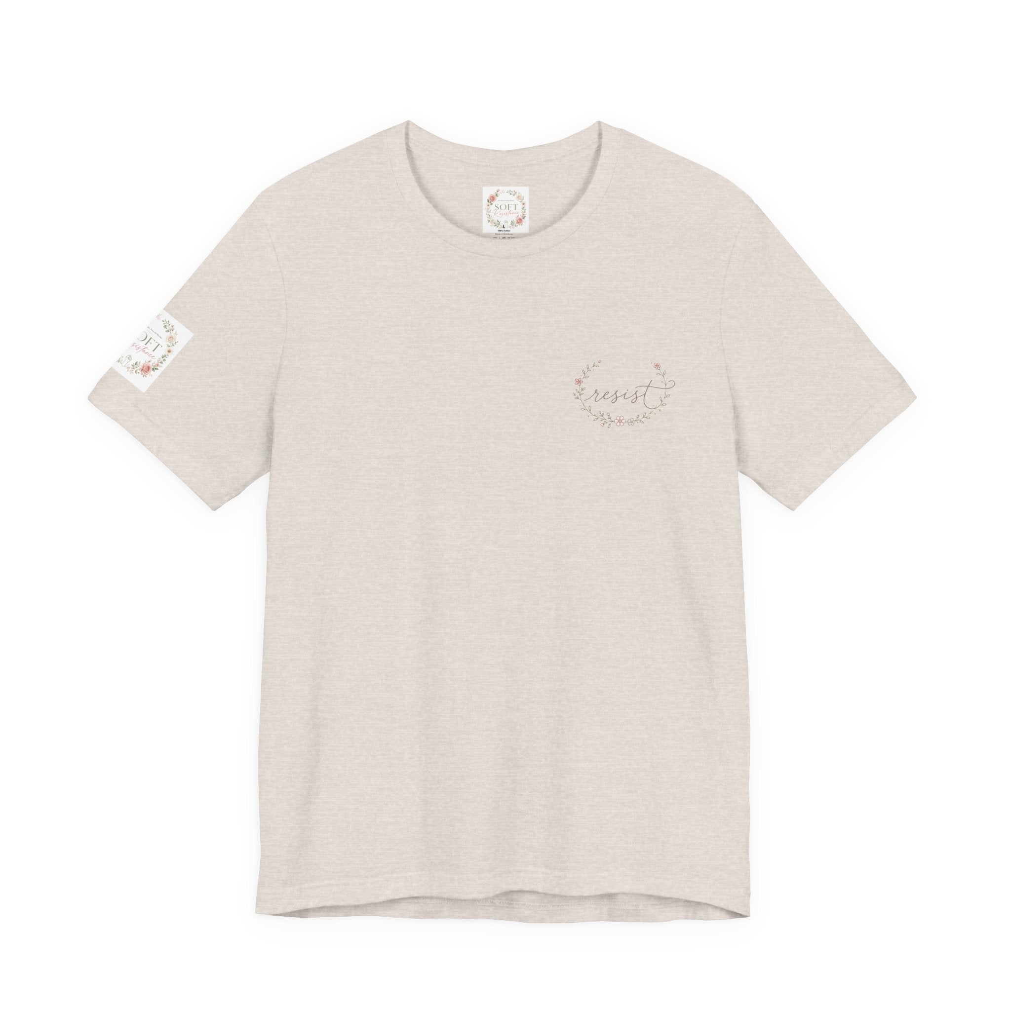 Women's Tee — "Girls Just Wanna Have Due Process" Floral Court Graphic