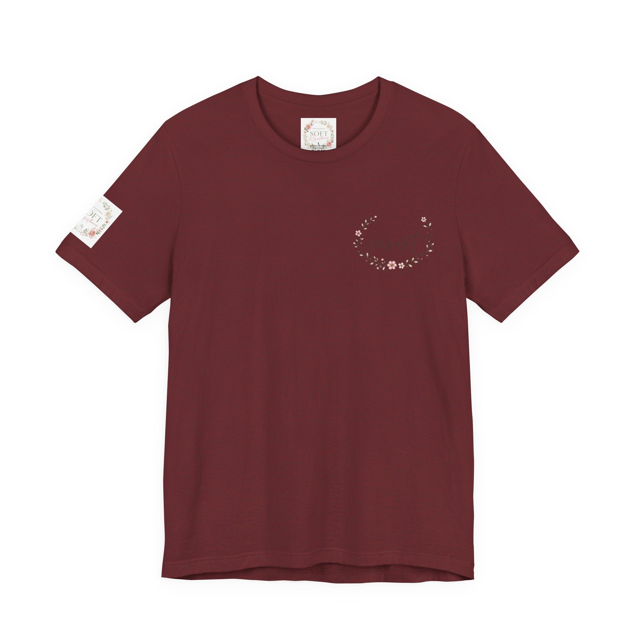Caffeinated & Fighting for Civil Rights Floral Tee — Cute but Fierce Political Shirt