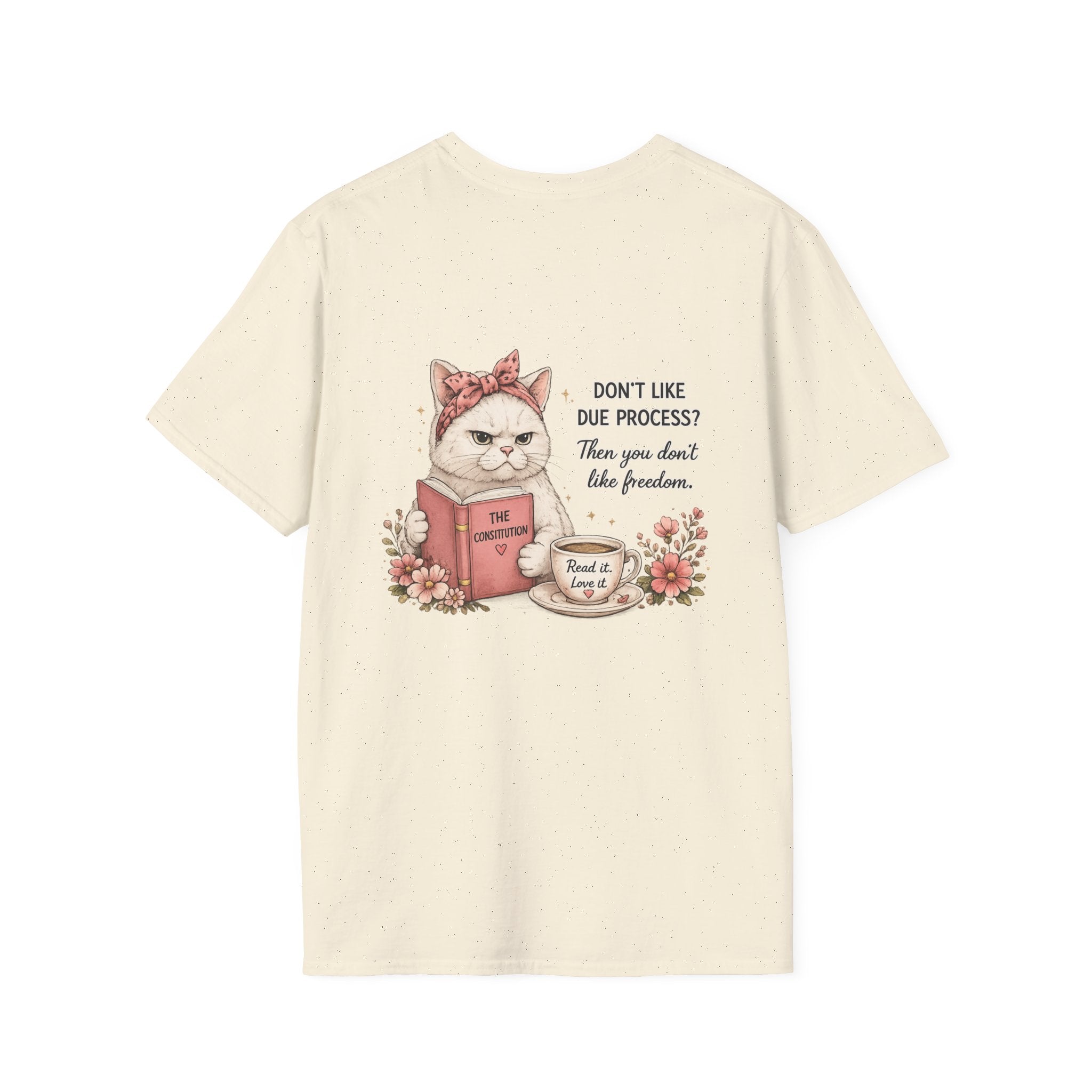 Resist Floral Tee — “Due Process”- Feminine Political Statement T-Shirt