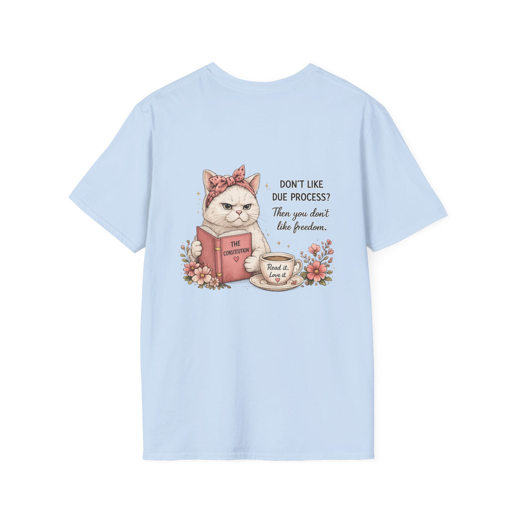 Resist Floral Tee — “Due Process”- Feminine Political Statement T-Shirt
