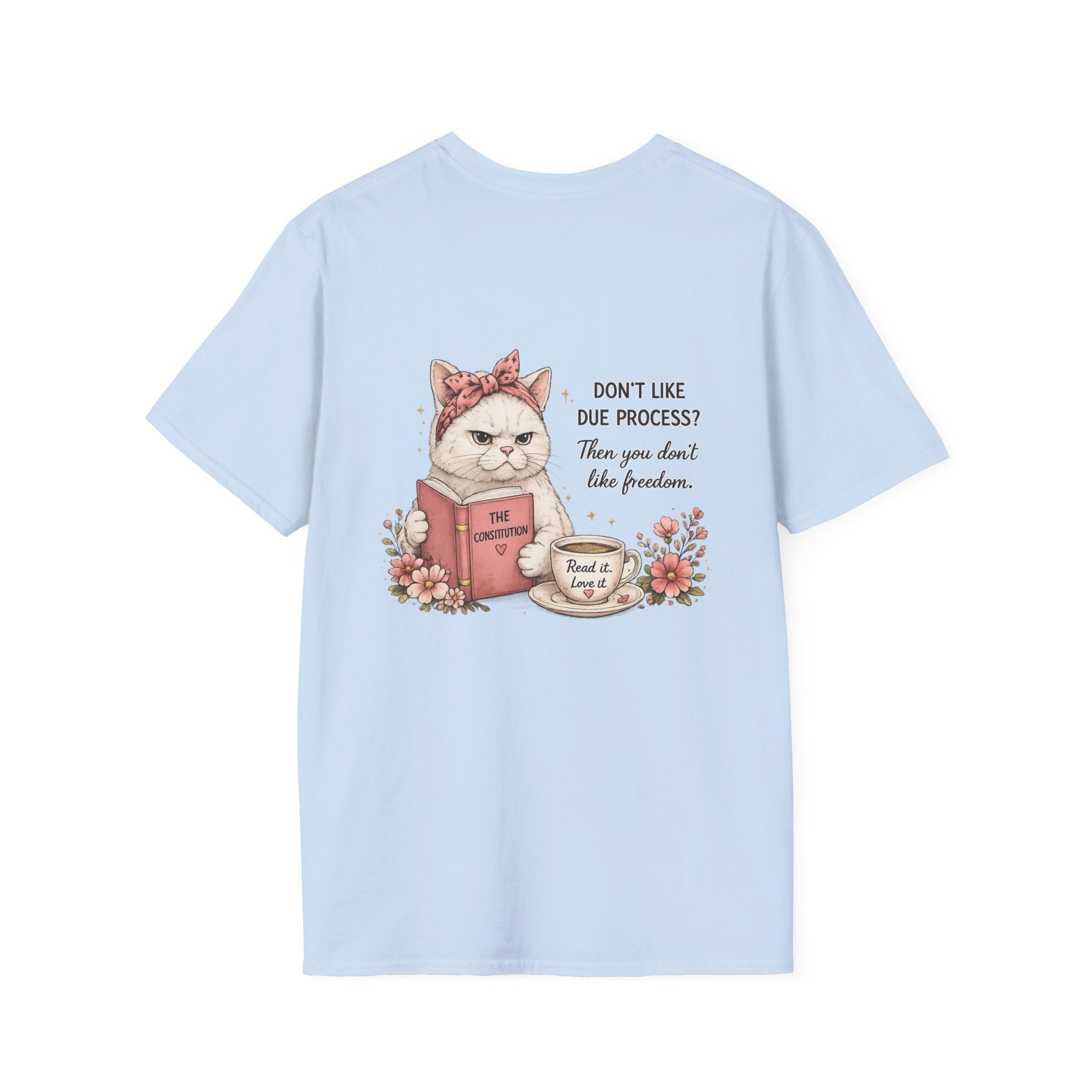 Resist Floral Tee — “Due Process”- Feminine Political Statement T-Shirt