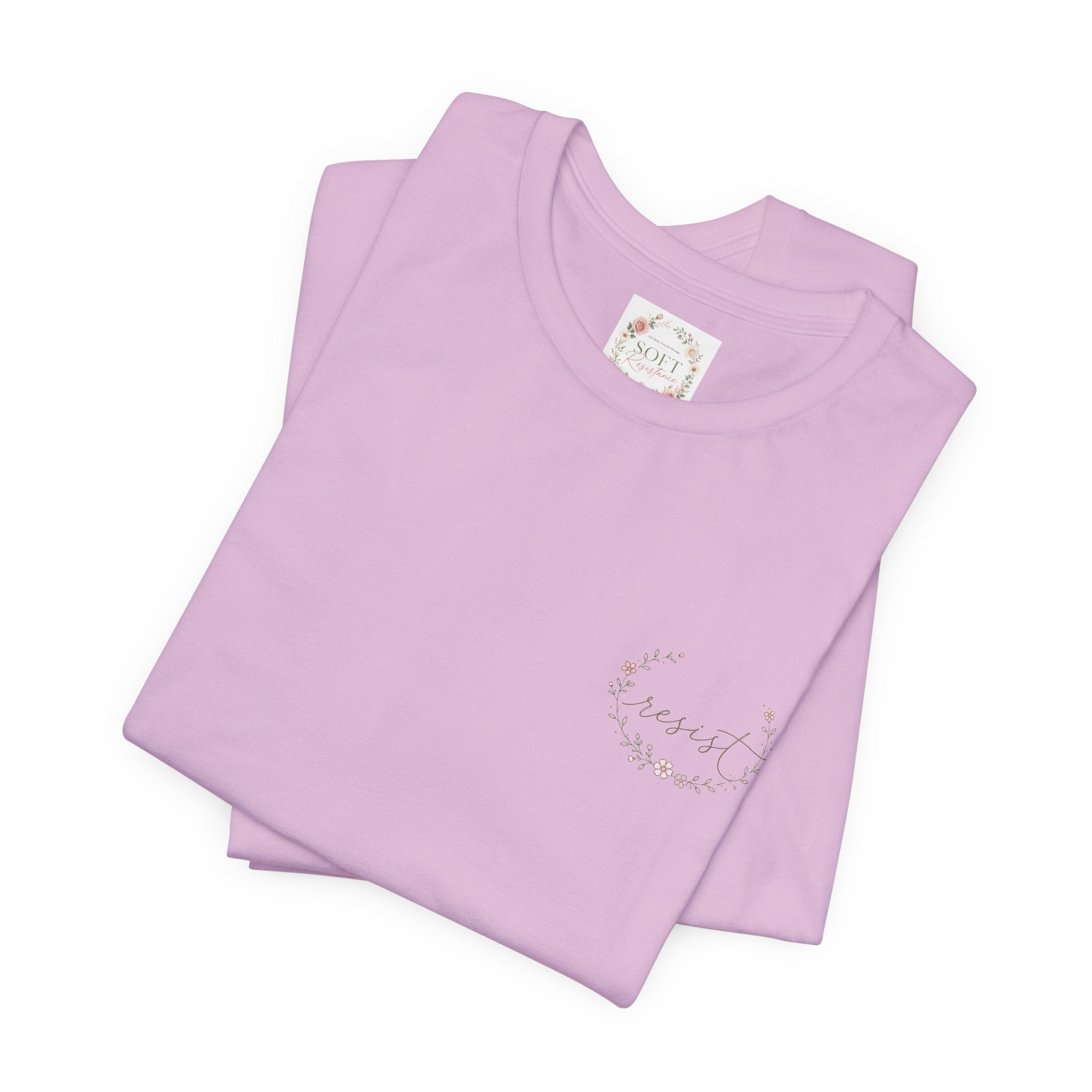 Women's Tee — "Girls Just Wanna Have Due Process" Floral Court Graphic
