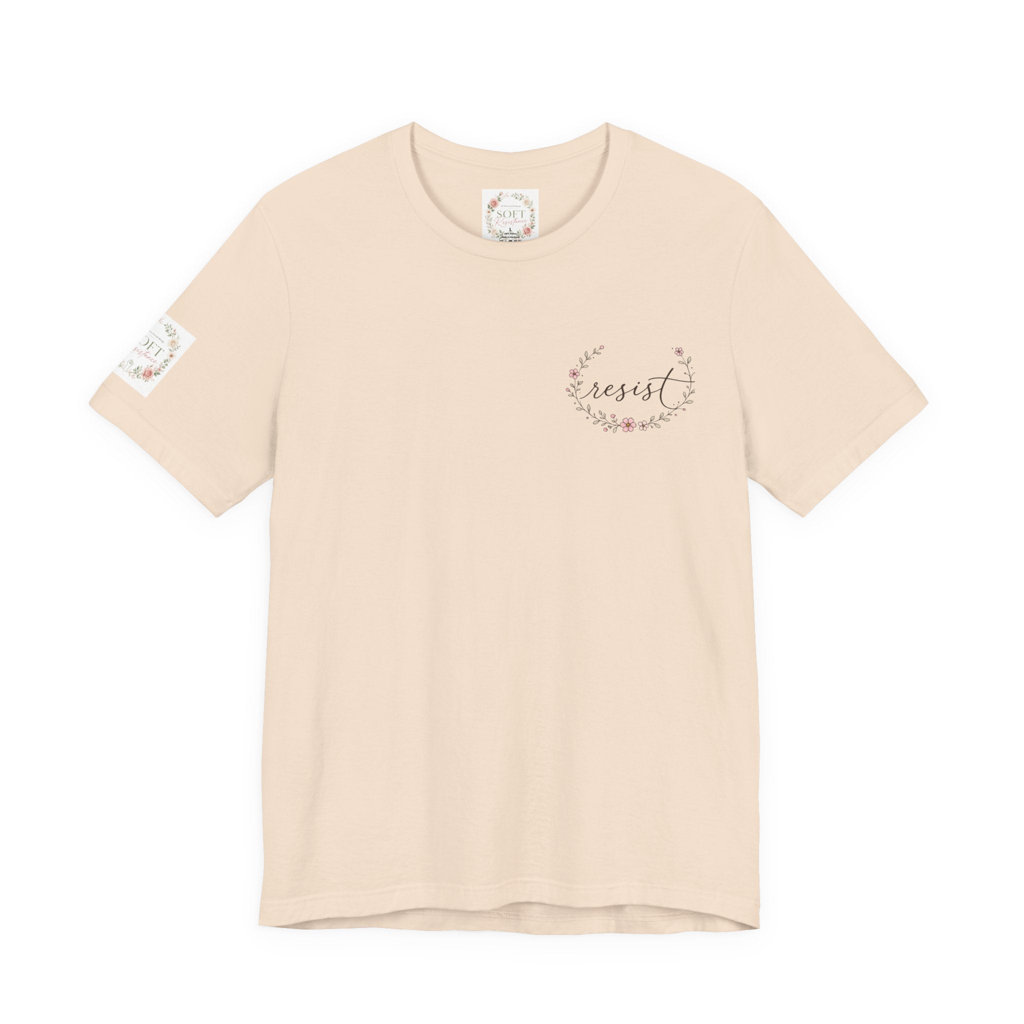 Caffeinated & Fighting for Civil Rights Floral Tee — Cute but Fierce Political Shirt